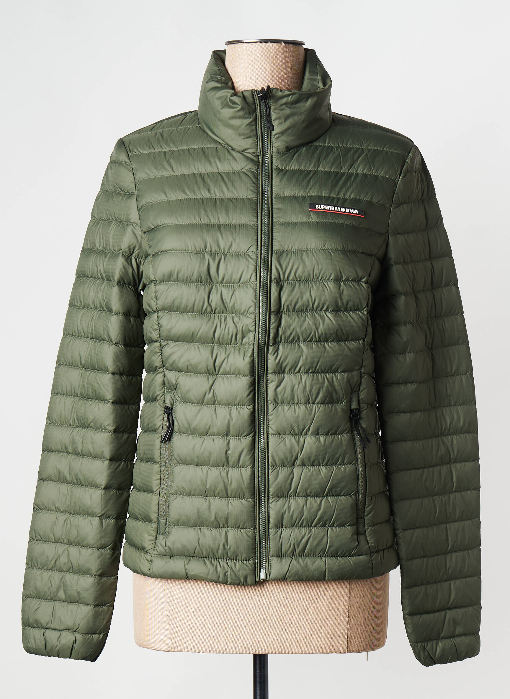 Pūkinė striukė kaki SUPERDRY moteris