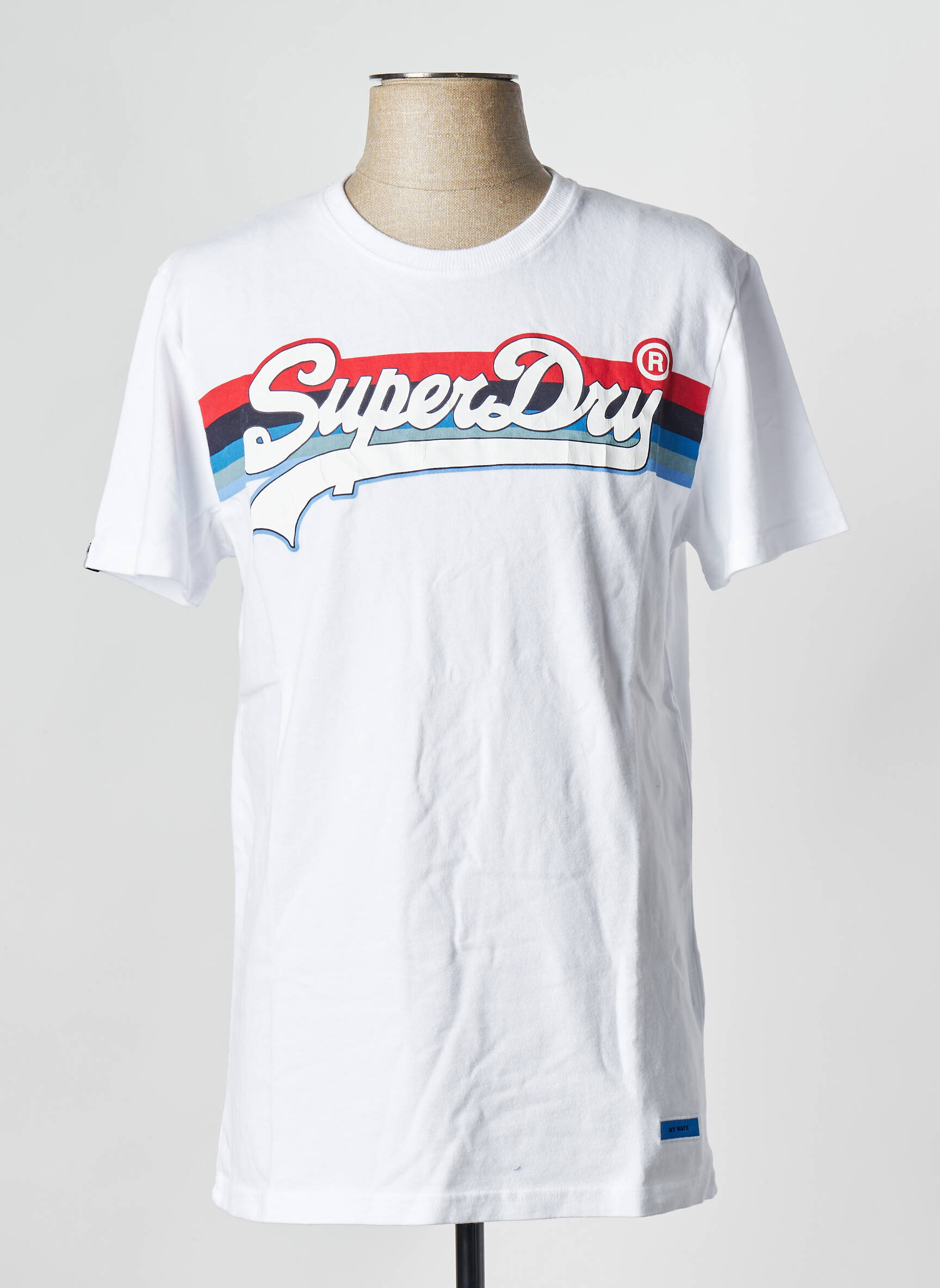 T-marškinys baltas SUPERDRY vyras