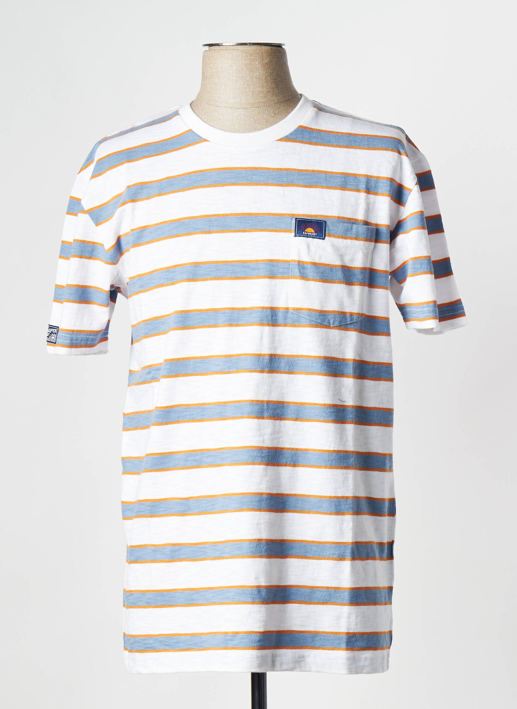 T-marškinys baltas SUPERDRY vyras