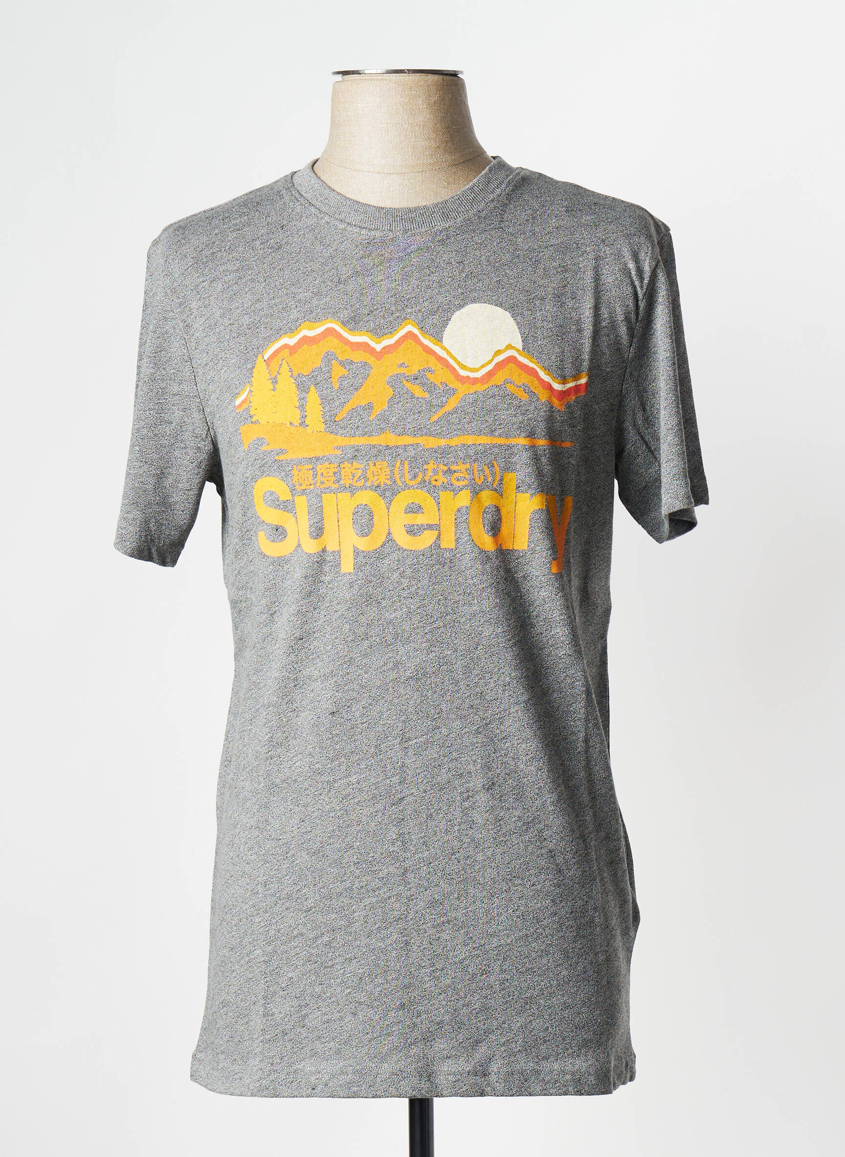 T-marškinys pilka SUPERDRY vyras