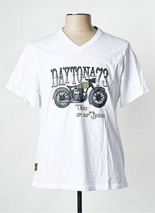 T-marškinys baltas DAYTONA vyras
