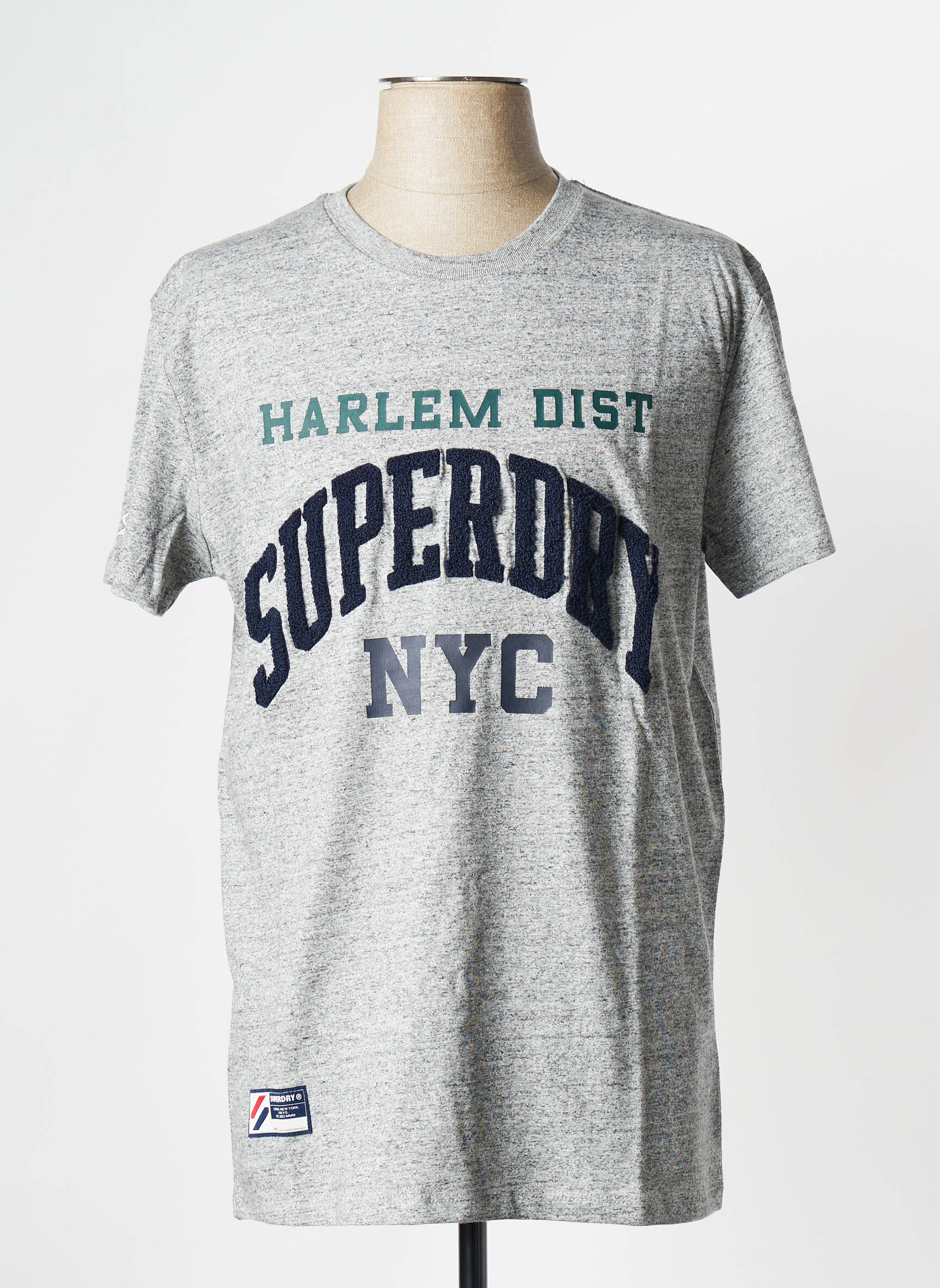 T-marškinys pilka SUPERDRY vyras