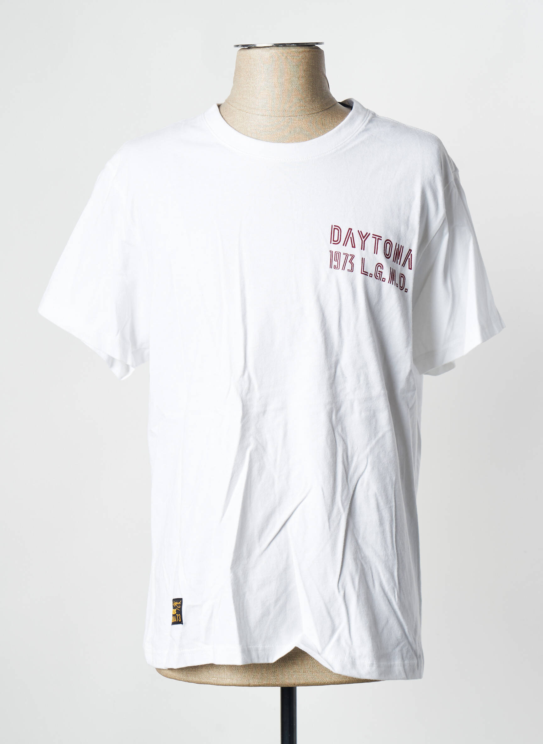 T-marškinys baltas DAYTONA vyras