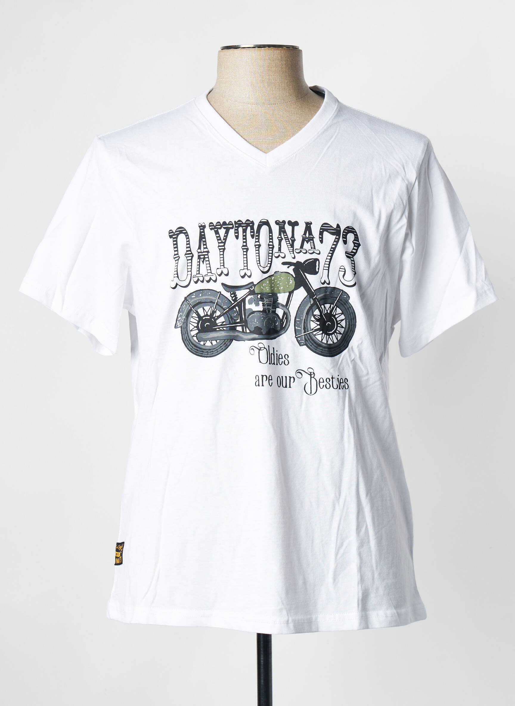 T-marškinys baltas DAYTONA vyras