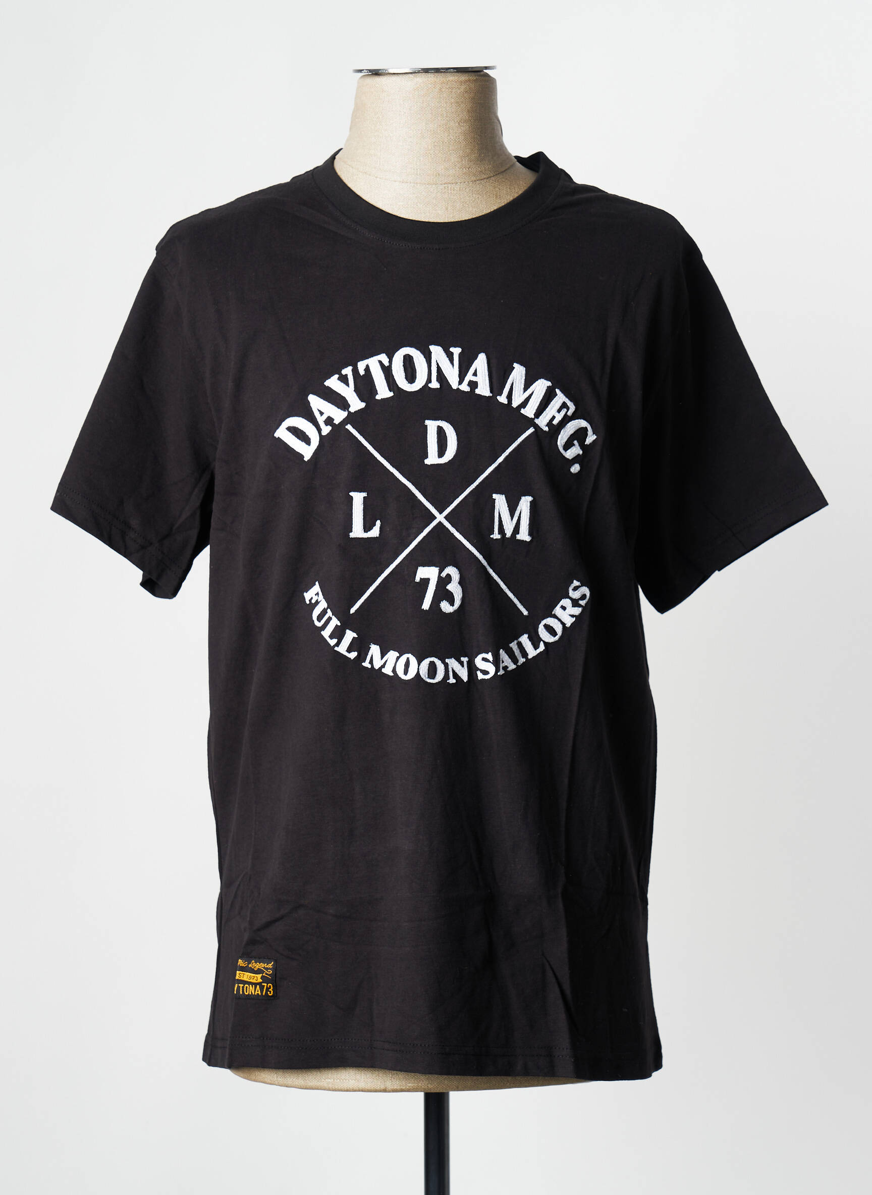 T-marškinys juodas DAYTONA vyras