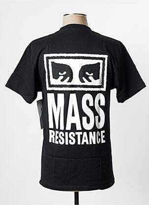 T-marškinys juodas OBEY vyras