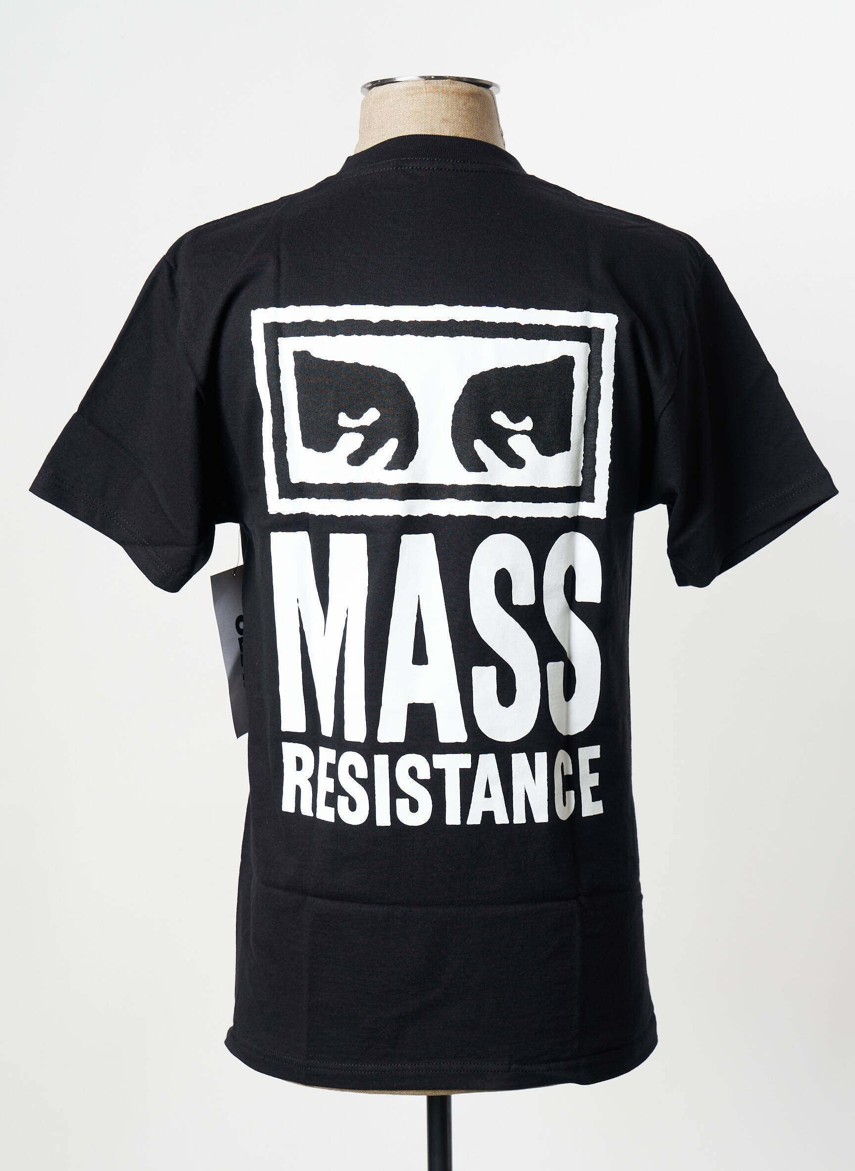 T-marškinys juodas OBEY vyras