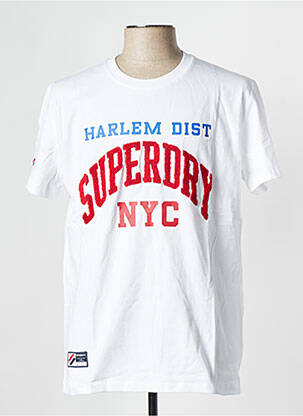 T-marškinys baltas SUPERDRY vyras