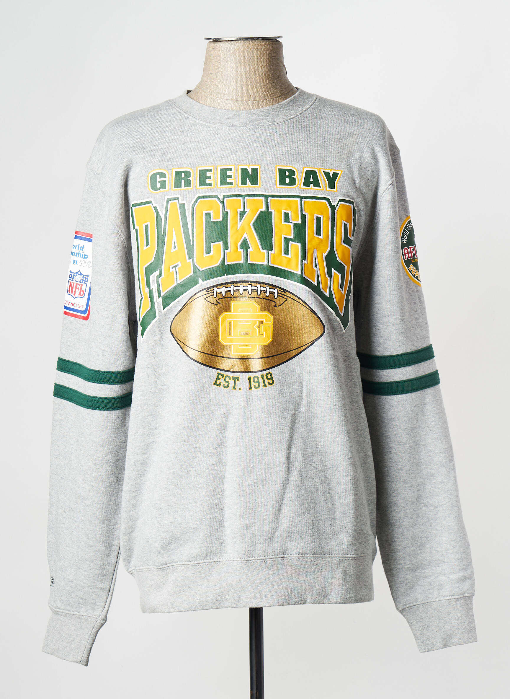 Mikroskopas pilka MITCHELL & NESS vyras