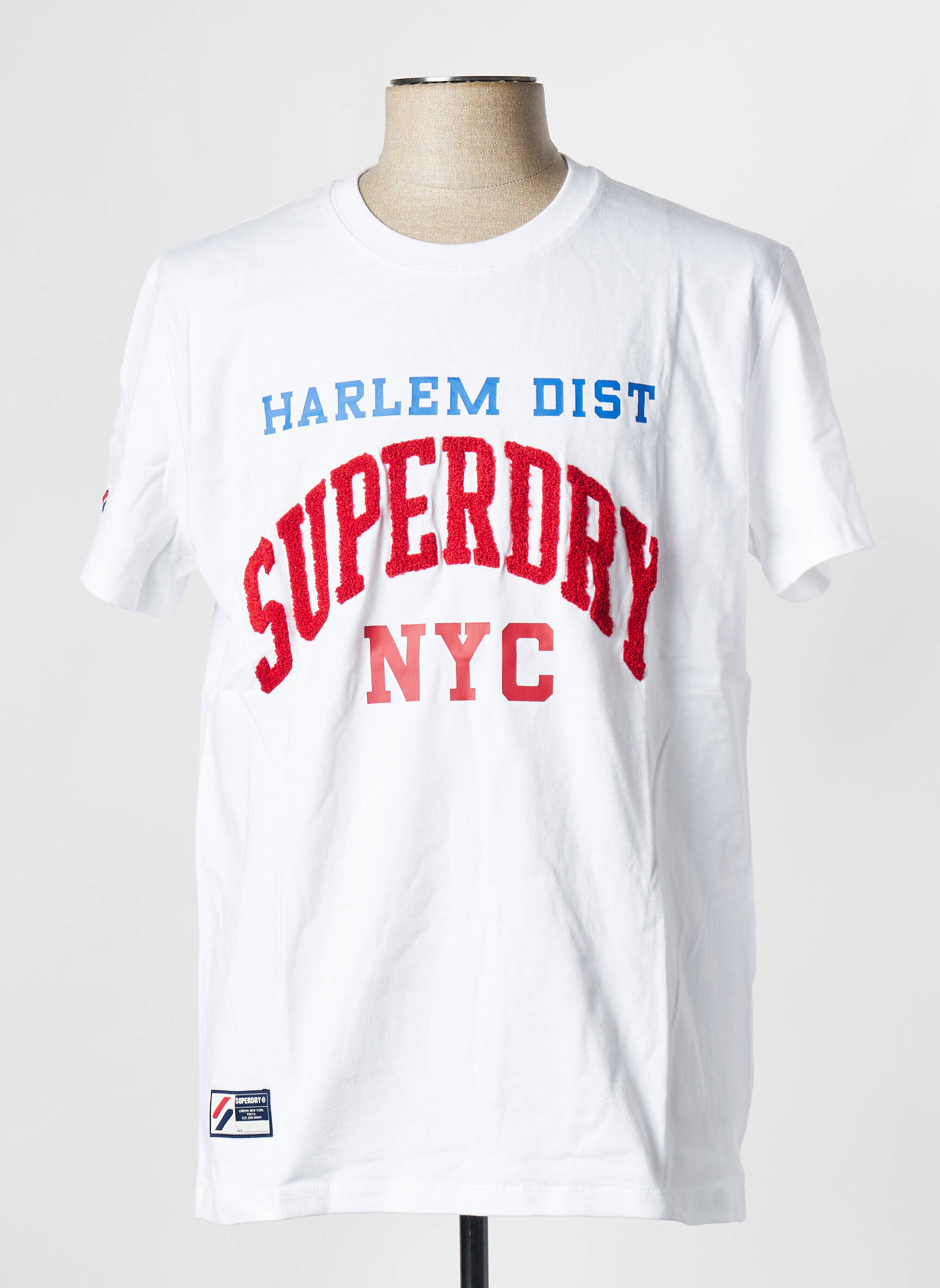 T-marškinys baltas SUPERDRY vyras