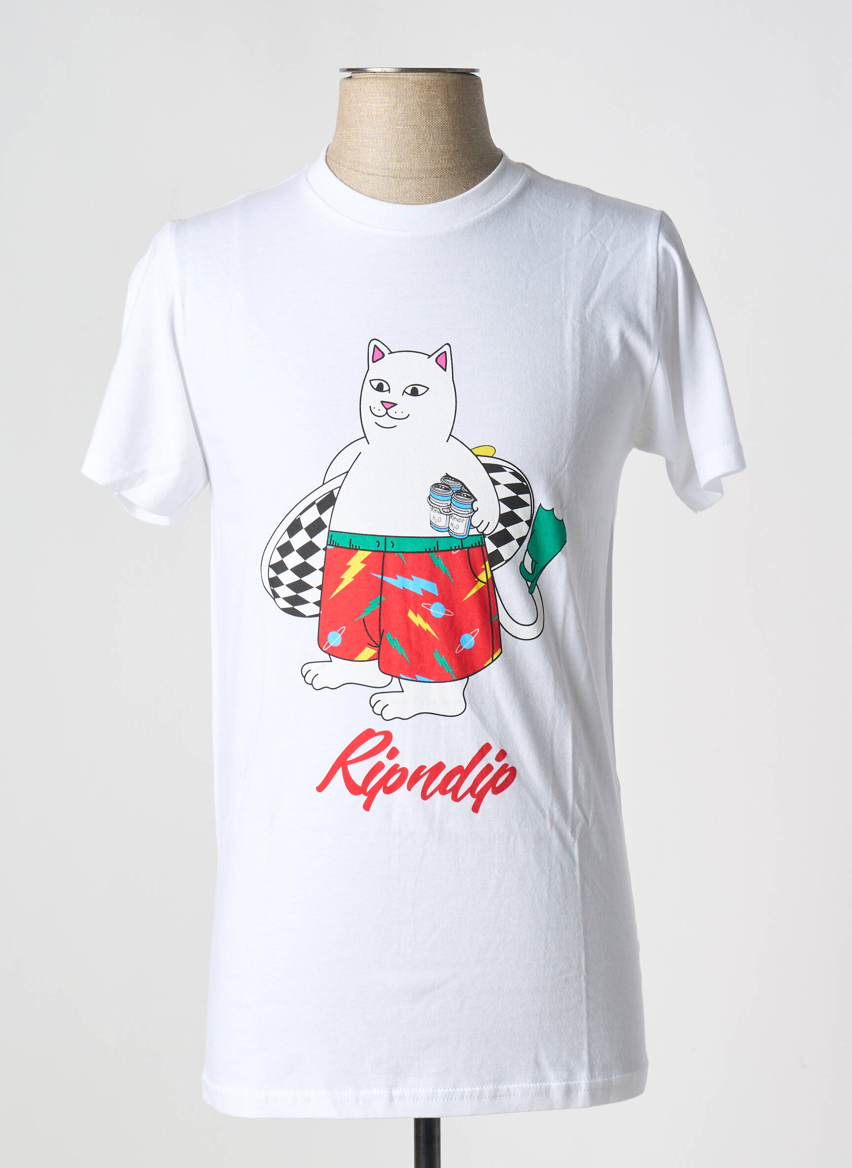 T-marškinys baltas RIPNDIP vyras