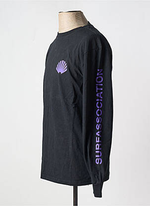 T-marškinys juodas NEW AMSTERDAM SURF ASSOCIATION vyras
