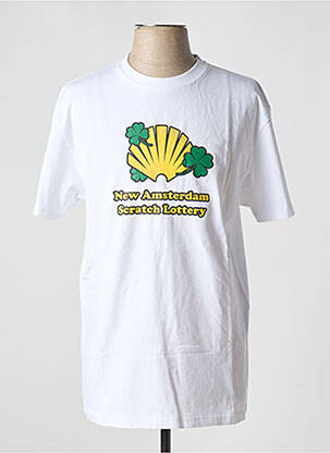 T-marškinys baltas NEW AMSTERDAM SURF ASSOCIATION vyras