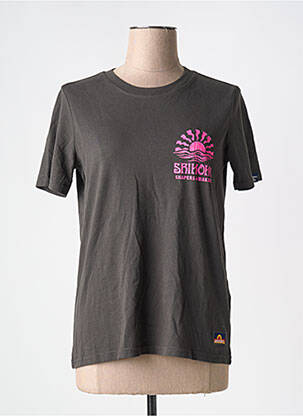 T-marškinys juodas SUPERDRY moteris