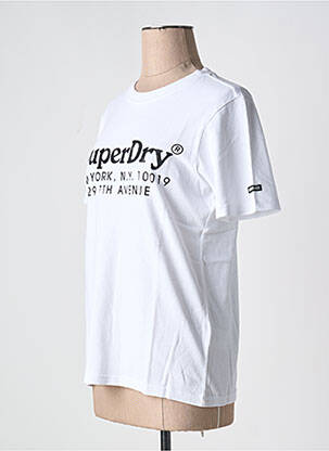 T-marškinys baltas SUPERDRY moteris