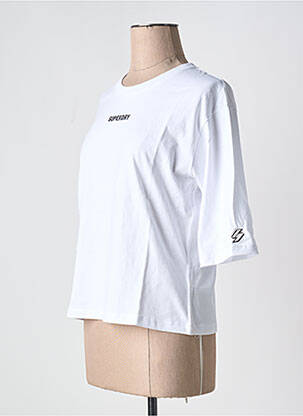T-marškinys baltas SUPERDRY moteris