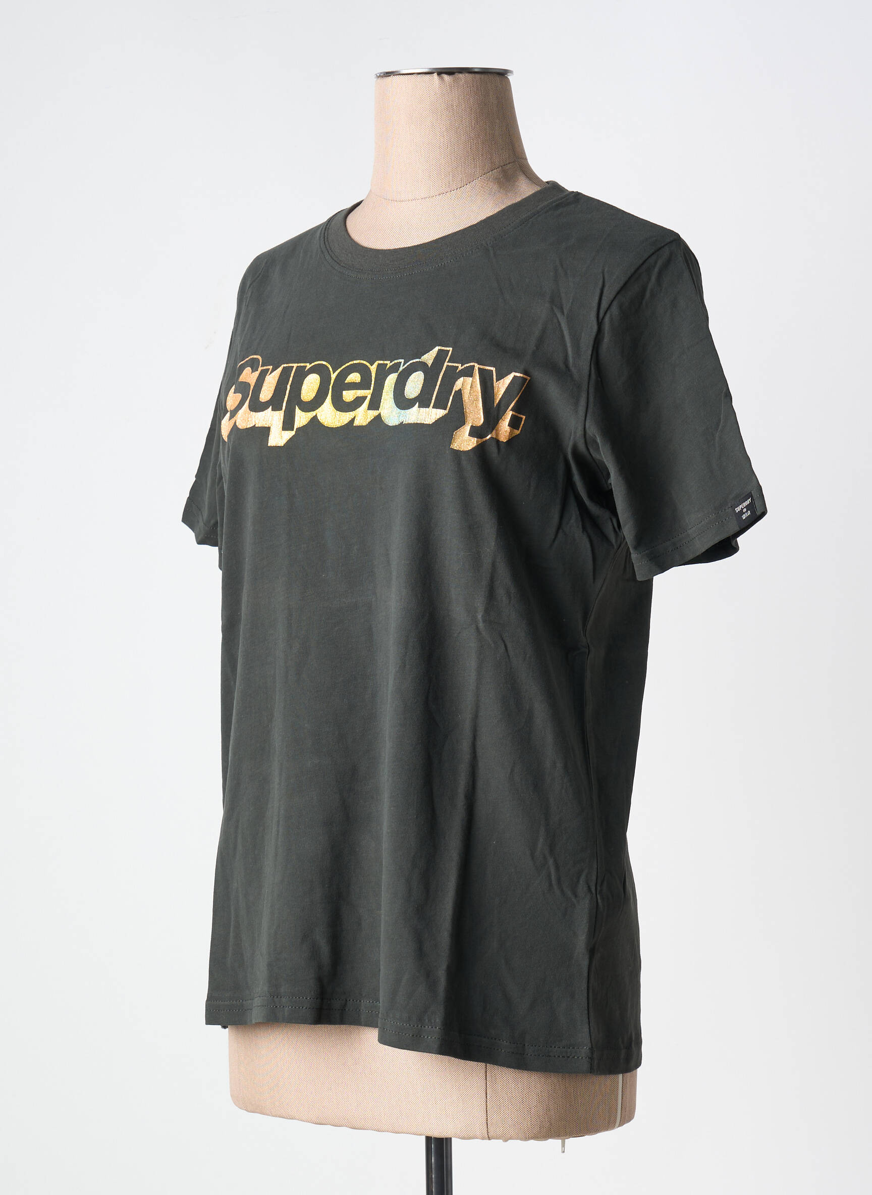 T-marškinys juodas SUPERDRY moteris