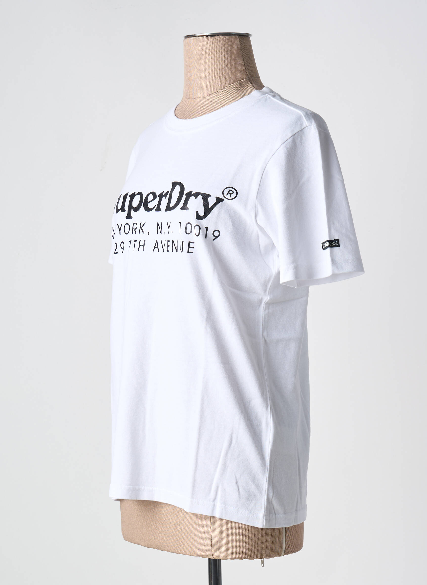 T-marškinys baltas SUPERDRY moteris