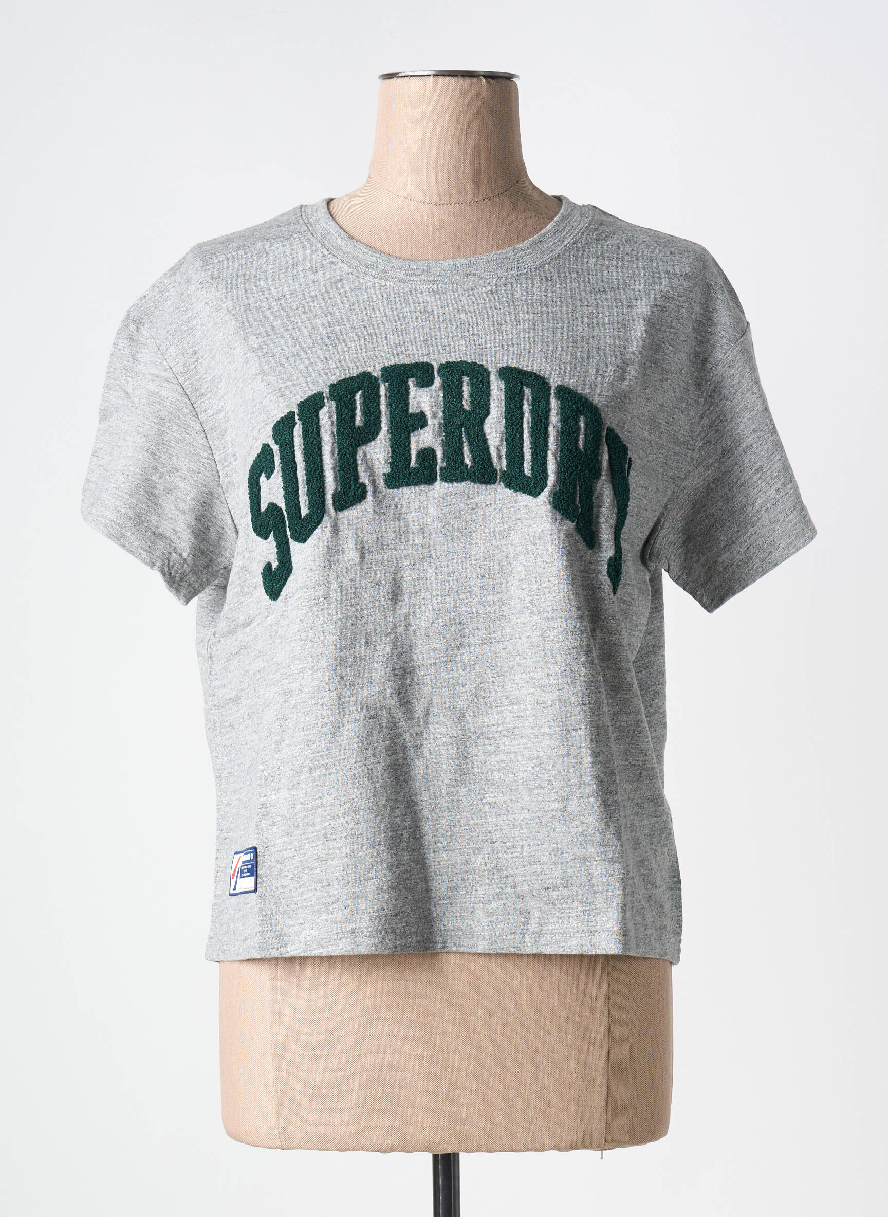 T-marškinys pilka SUPERDRY moteris