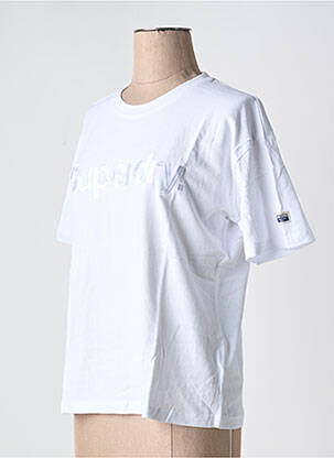 T-marškinys baltas SUPERDRY moteris