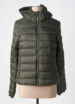 Pūkinė striukė juodas SUPERDRY moteris