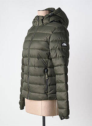 Pūkinė striukė juodas SUPERDRY moteris