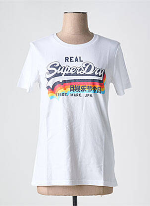 T-marškinys baltas SUPERDRY moteris