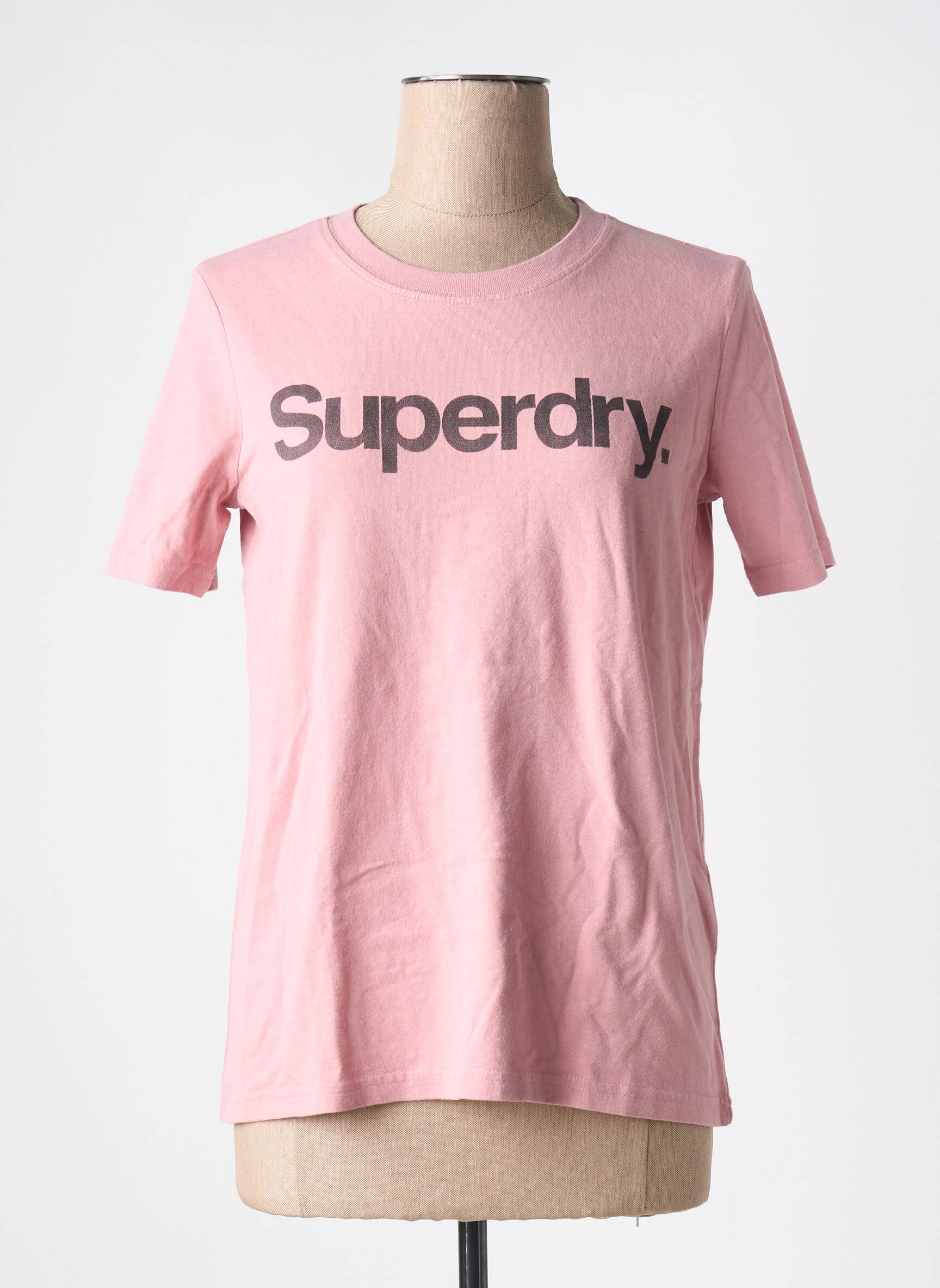 T-marškinys rožinė SUPERDRY moteris