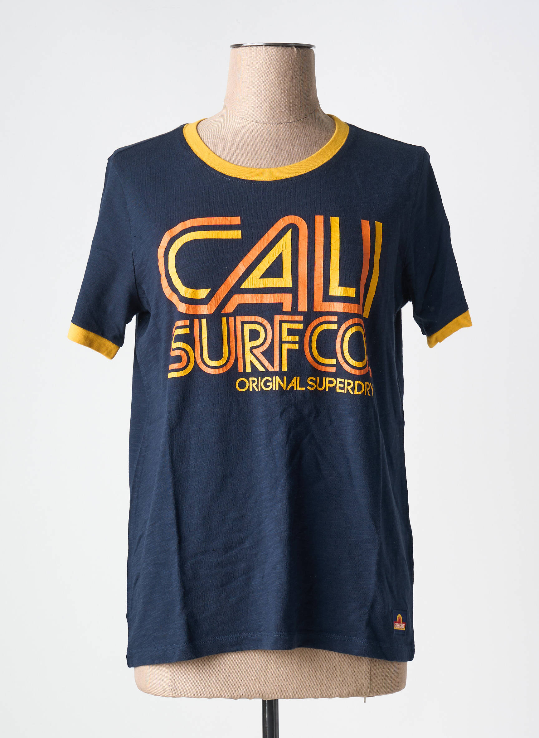 T-marškinys mėlyna SUPERDRY moteris
