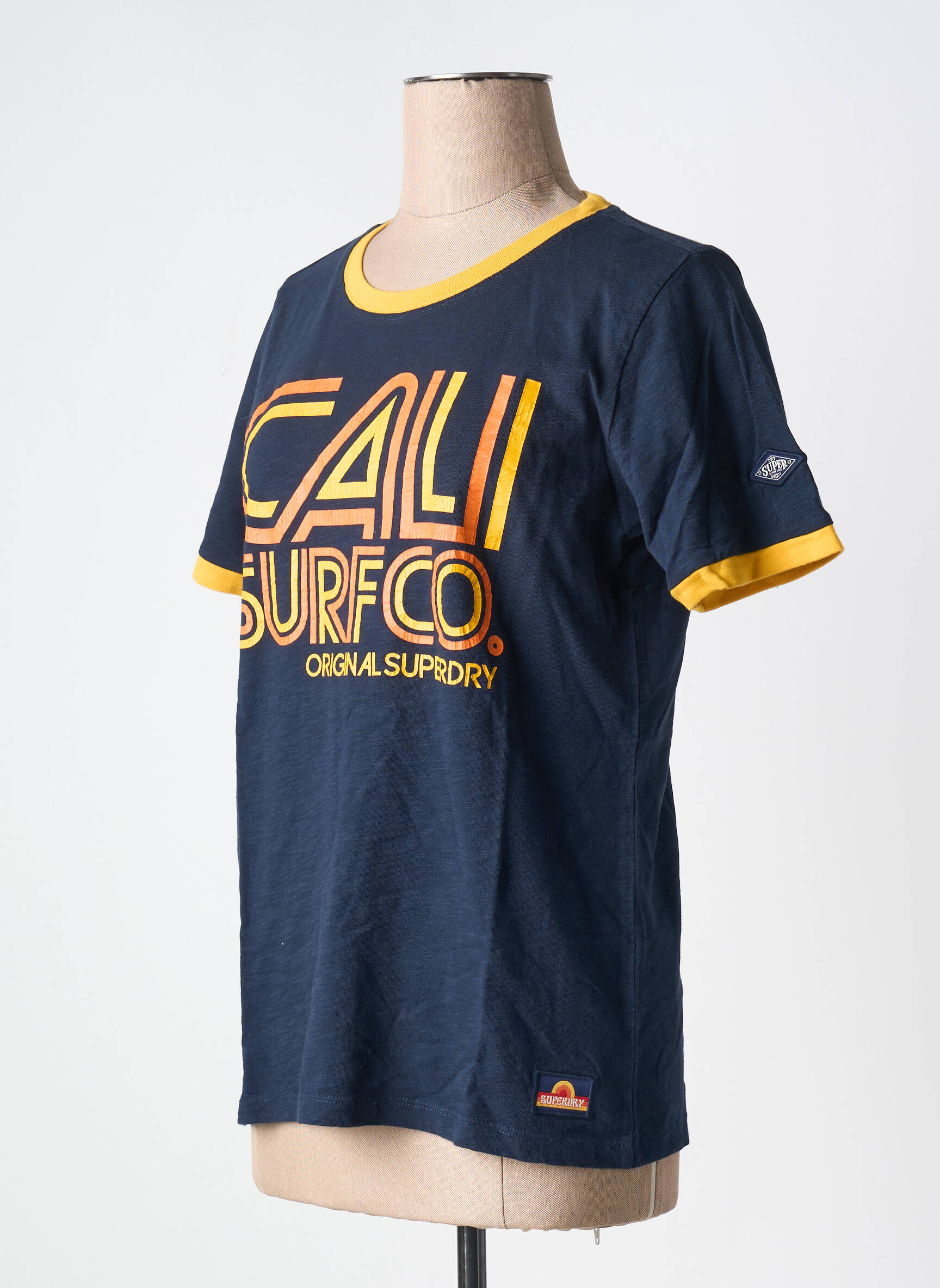T-marškinys mėlyna SUPERDRY moteris