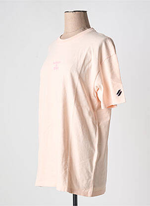 T-marškinys rožinė SUPERDRY moteris