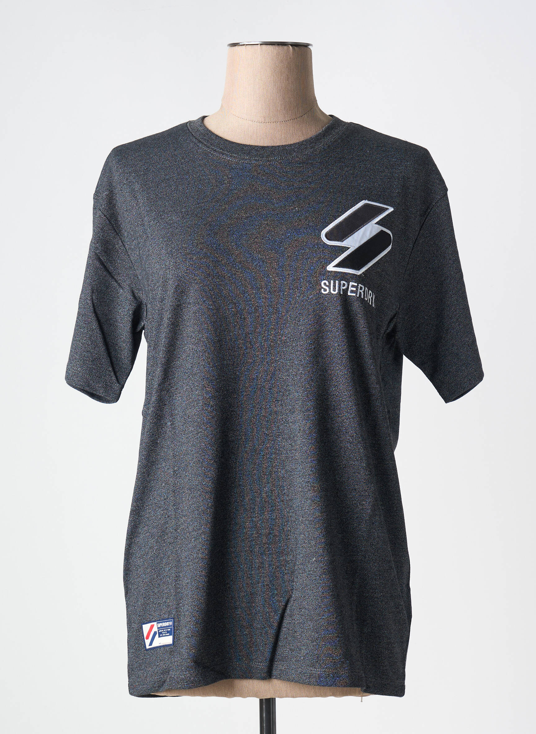 T-marškinys pilka SUPERDRY moteris