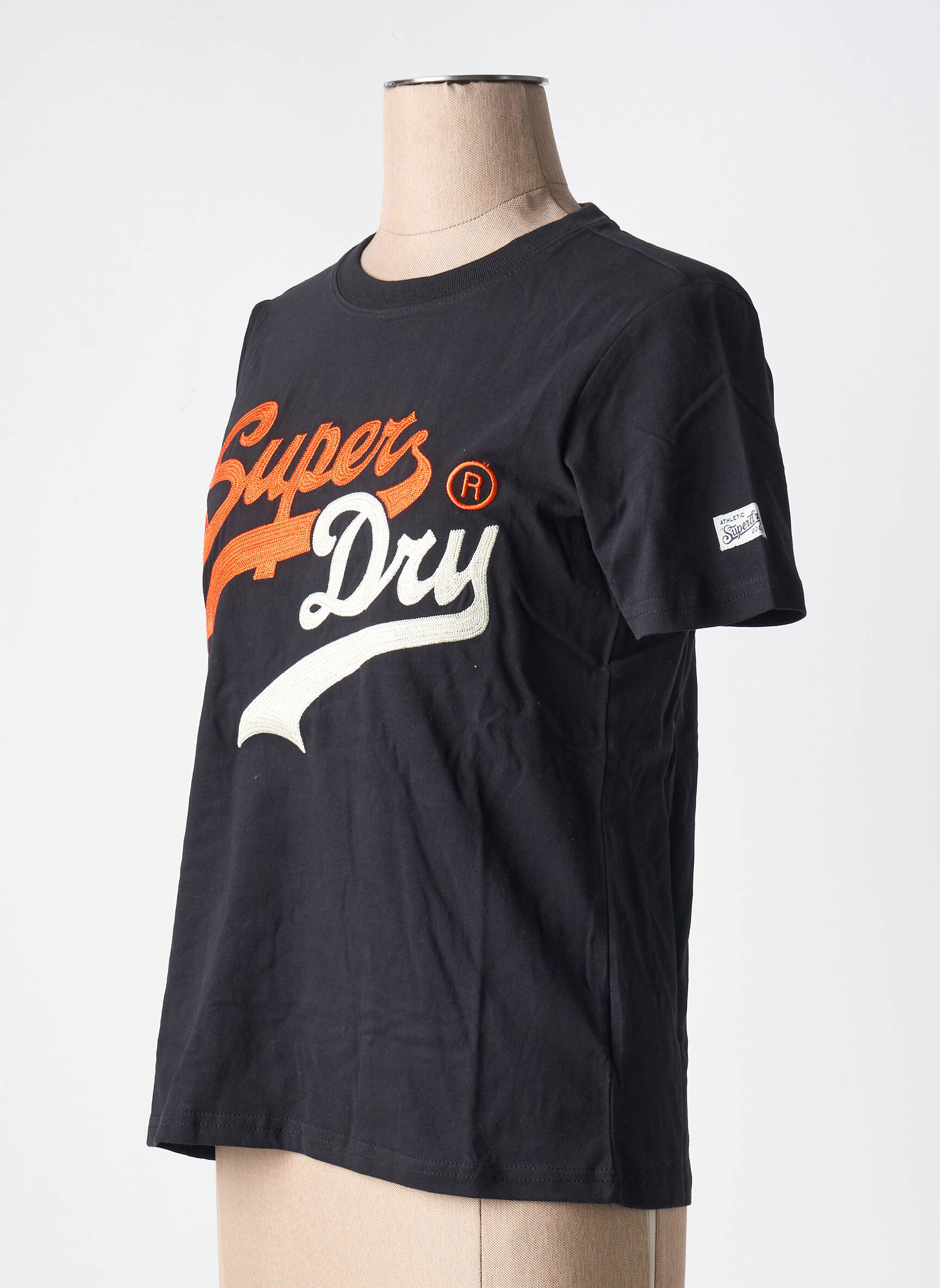 T-marškinys juodas SUPERDRY moteris