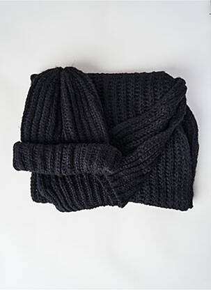 Šalikas juodas PIECES moteris