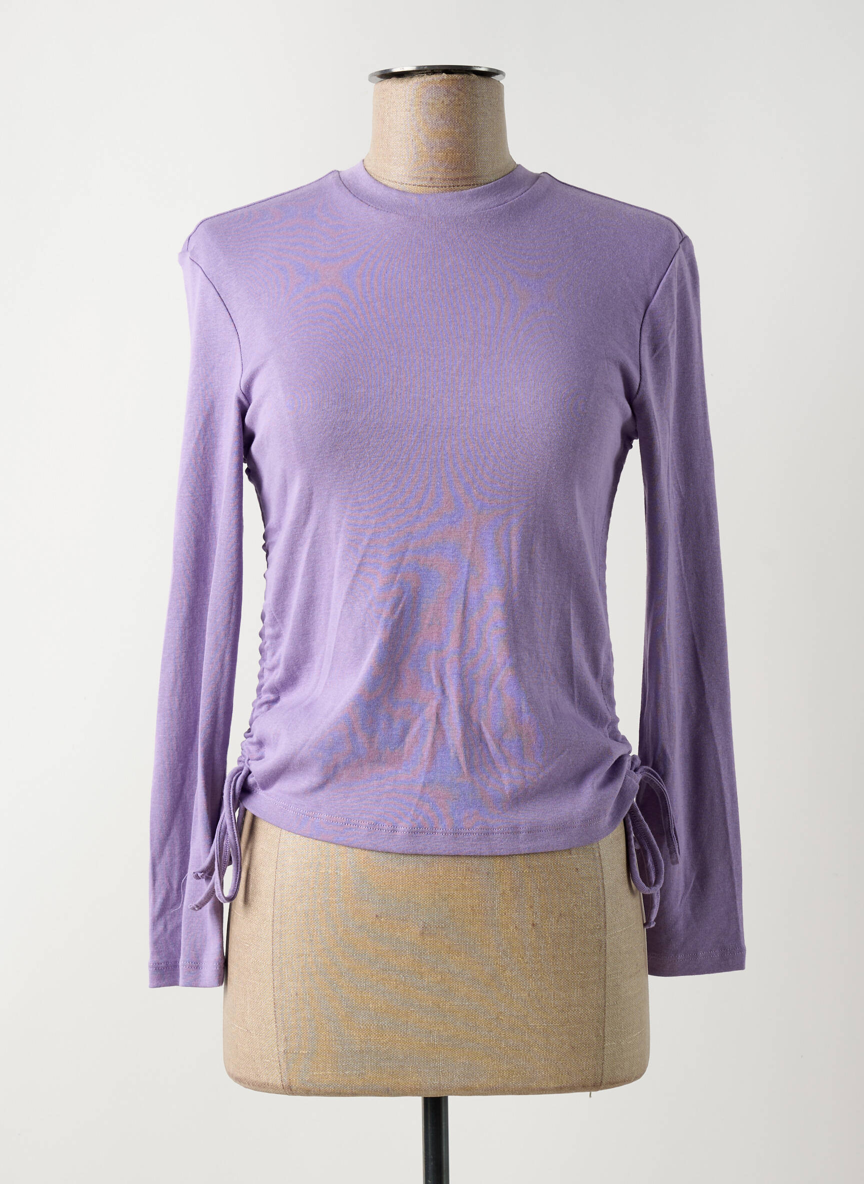 T-marškinys violetinis ONLY moteris