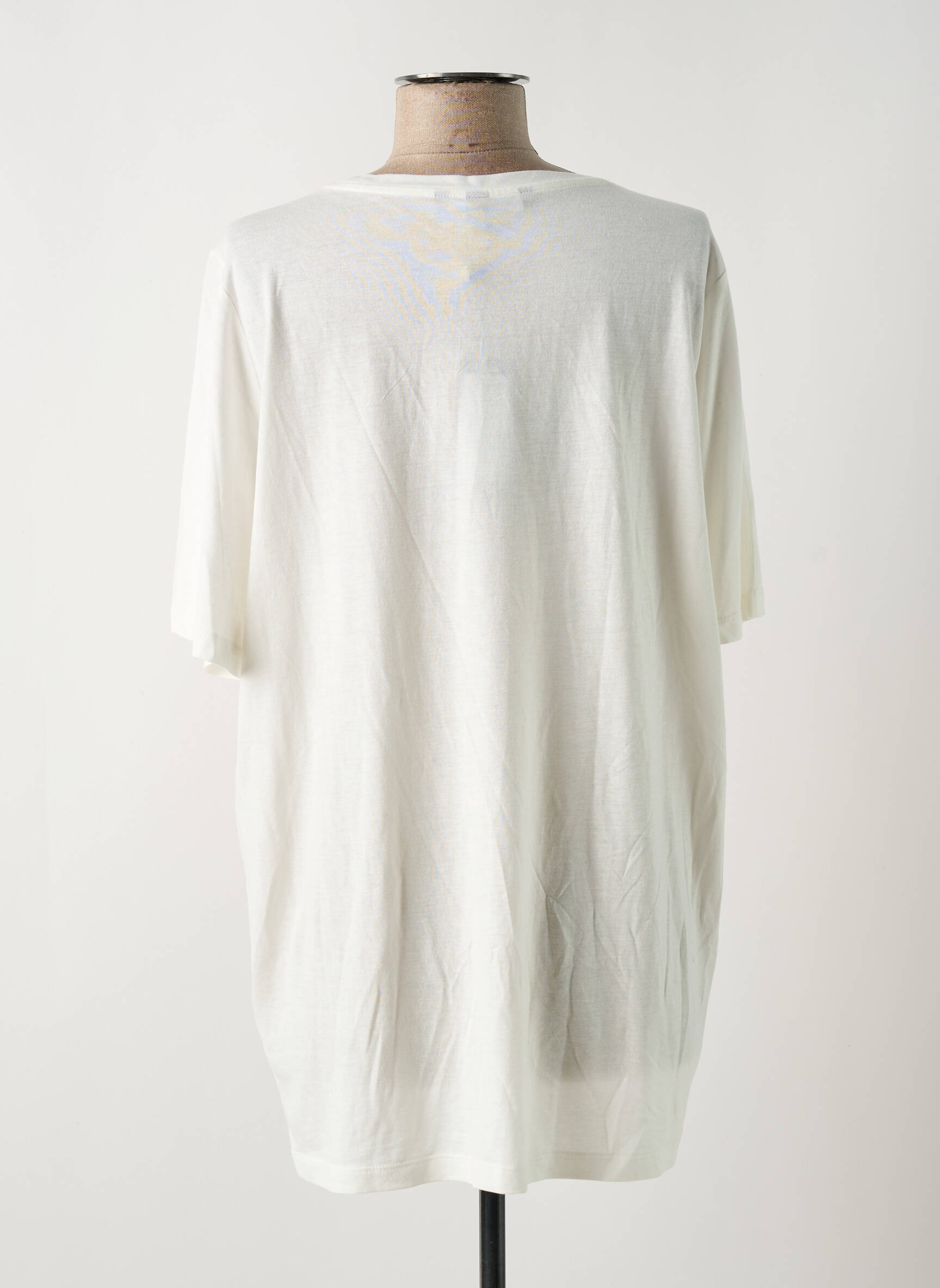T-marškinys baltas VERO MODA moteris