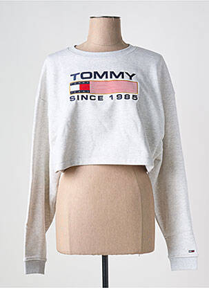 Mikroskopas apvalus kaklas pilka TOMMY HILFIGER moteris