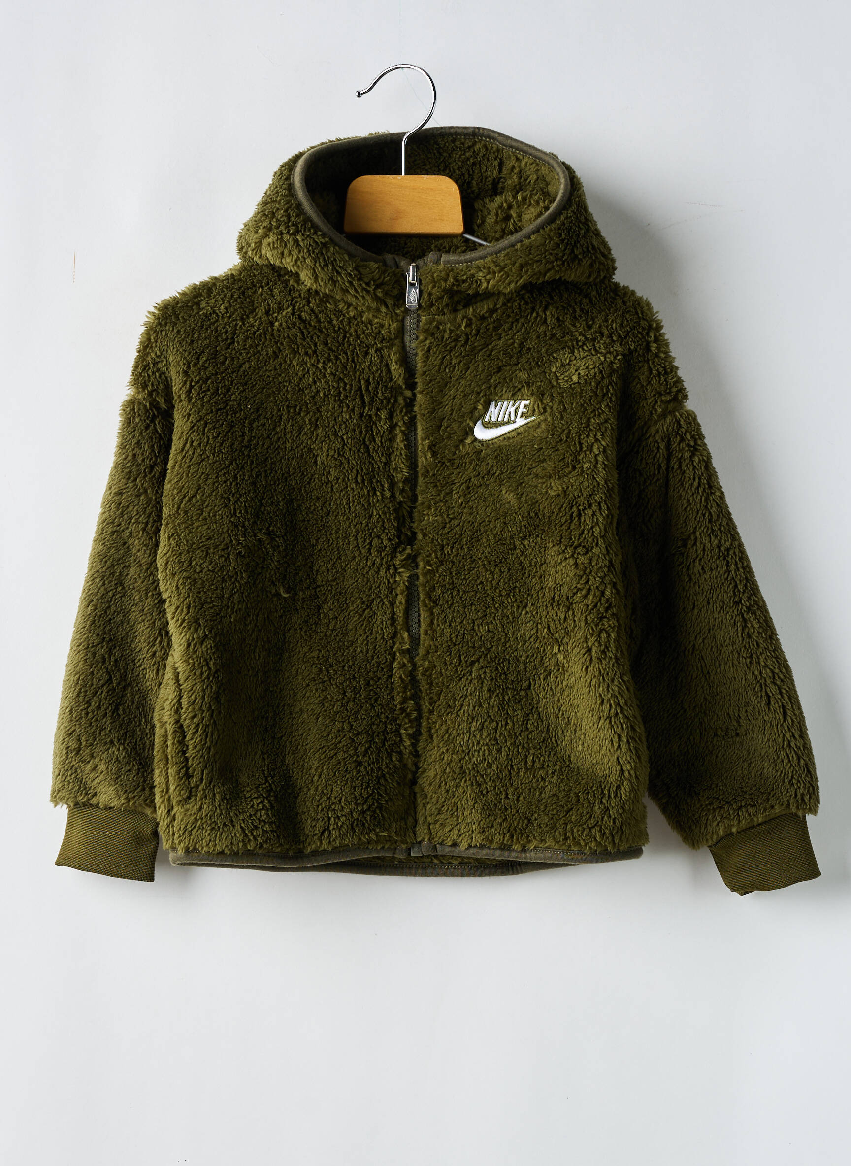 Kasdienis švarkas aukšta apykaklė žalias NIKE berniukas