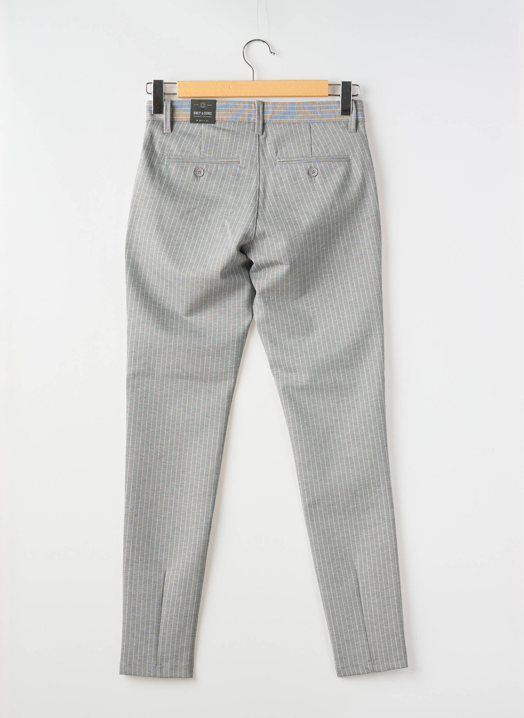 Lieknos kelnės pilka ONLY & SONS vyras