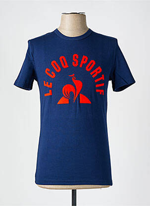 T-marškinys apvalus kaklas mėlyna LE COQ SPORTIF vyras