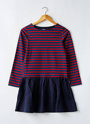 Pusilgių suknelė apvalus kaklas mėlyna PETIT BATEAU mergina