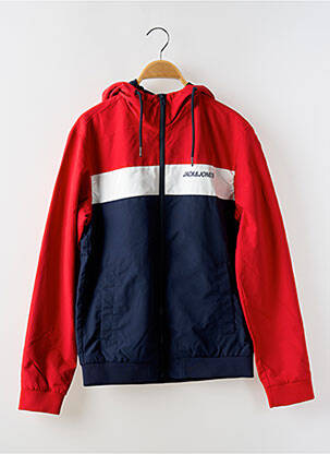 Vėjo nepraleidėjas kapišonas raudona JACK & JONES vyras