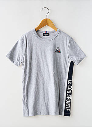 T-marškinys apvalus kaklas pilka LE COQ SPORTIF vaikas