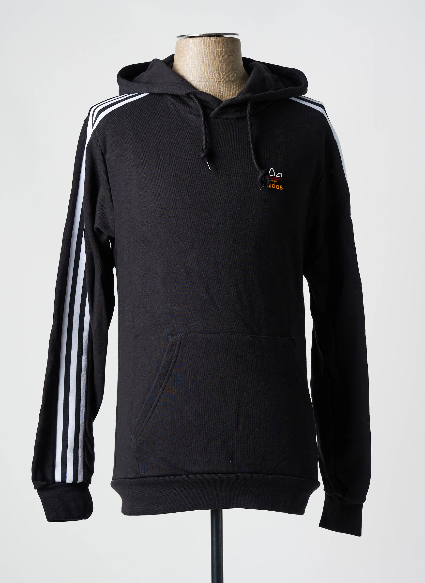 Kapišonas apvalus kaklas juodas ADIDAS vyras