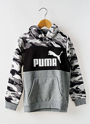 Kapišonas apvalus kaklas juodas PUMA berniukas
