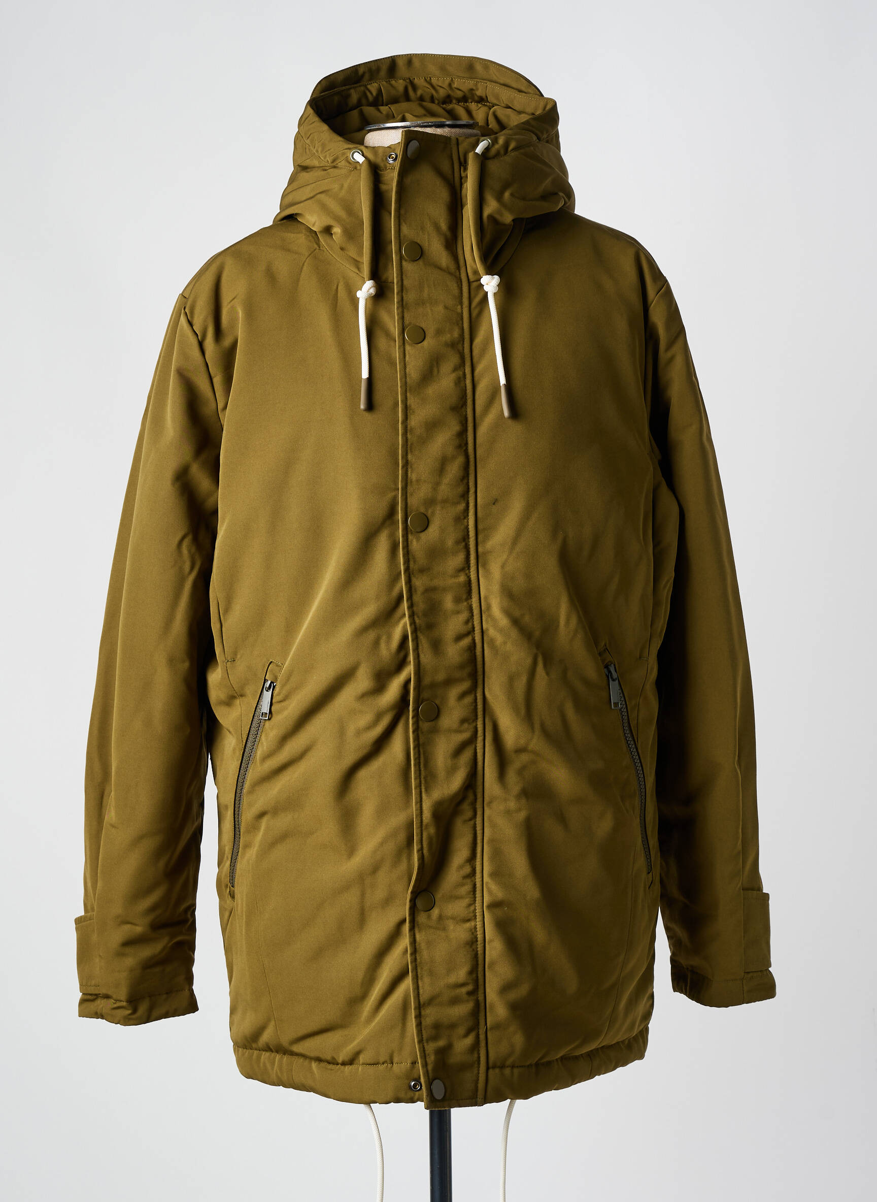 Parka aukšta apykaklė žalias SELECTED vyras
