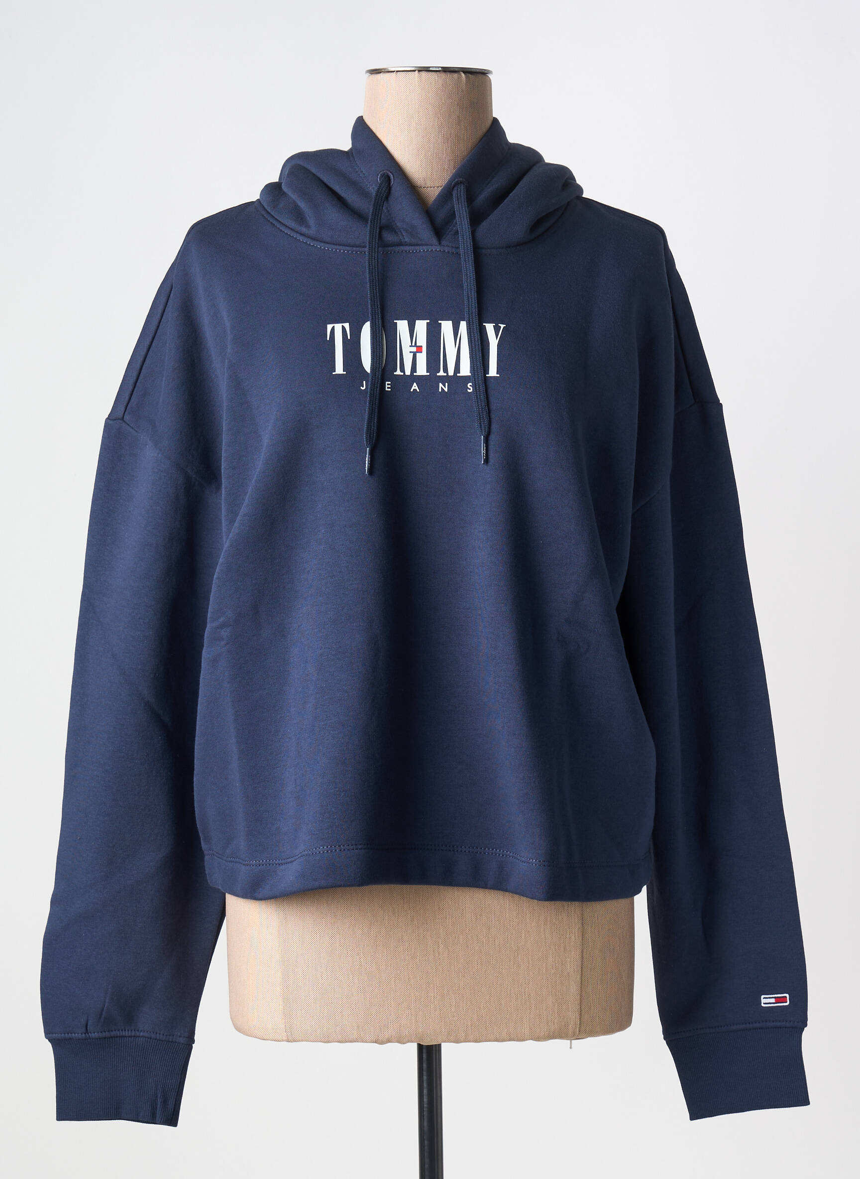 Kapišonas apvalus kaklas mėlyna TOMMY HILFIGER moteris
