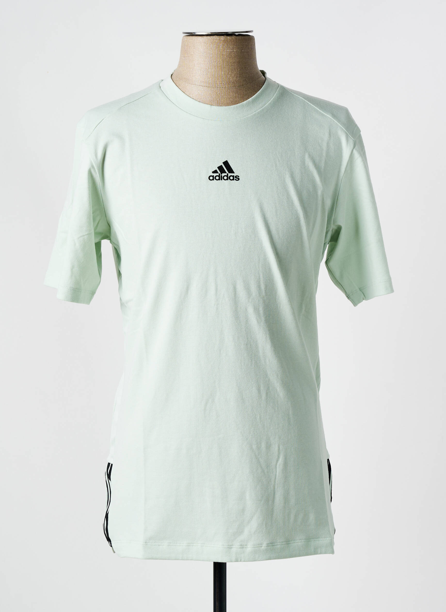T-marškinys apvalus kaklas žalias ADIDAS vyras