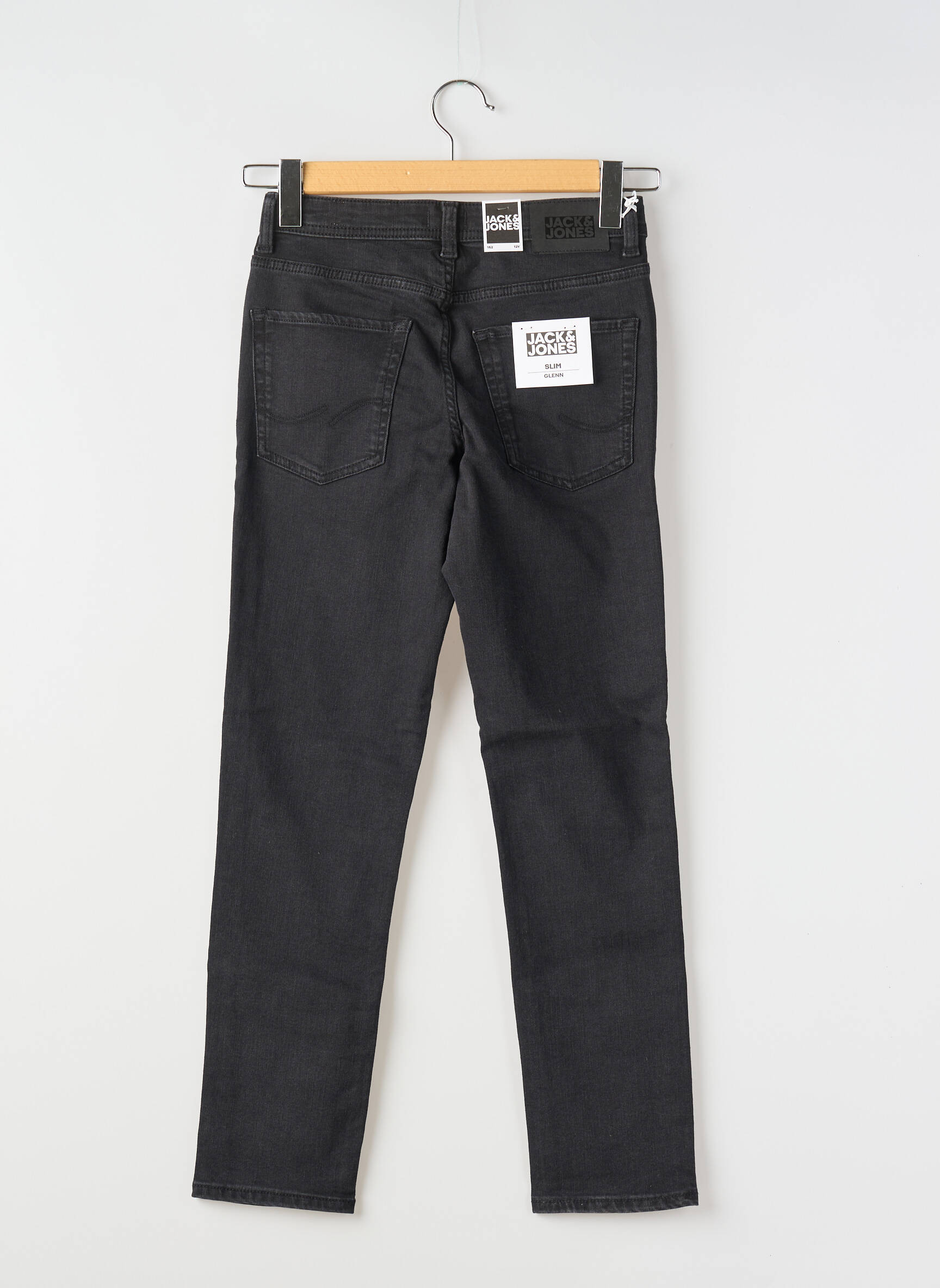 Lieknos džinsai juodas JACK & JONES berniukas