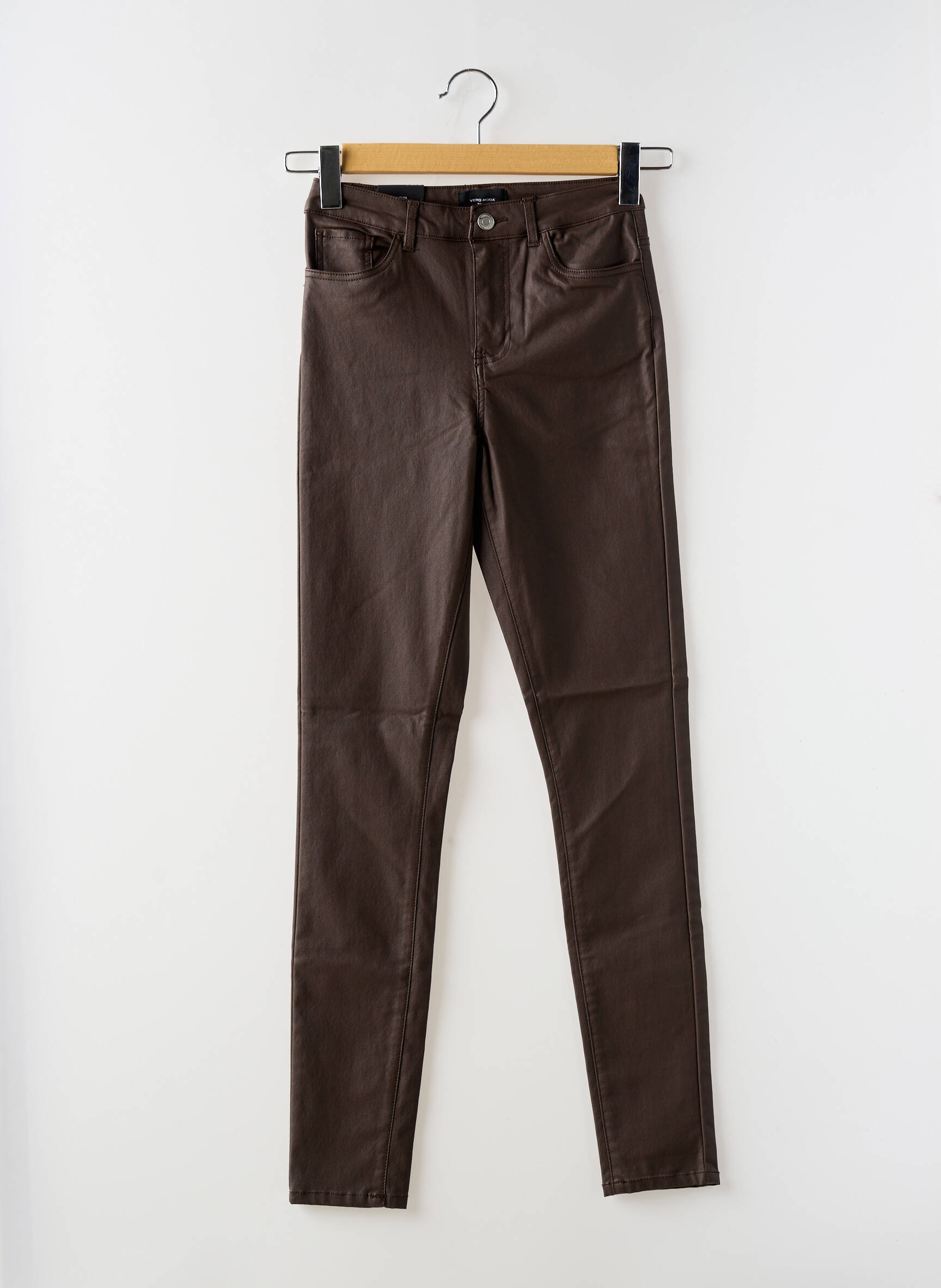 Lieknos kelnės rudas VERO MODA moteris